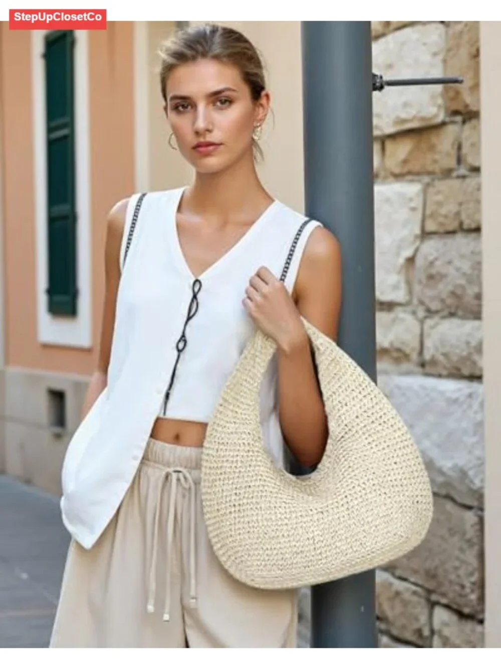 N/A handwoven straw
